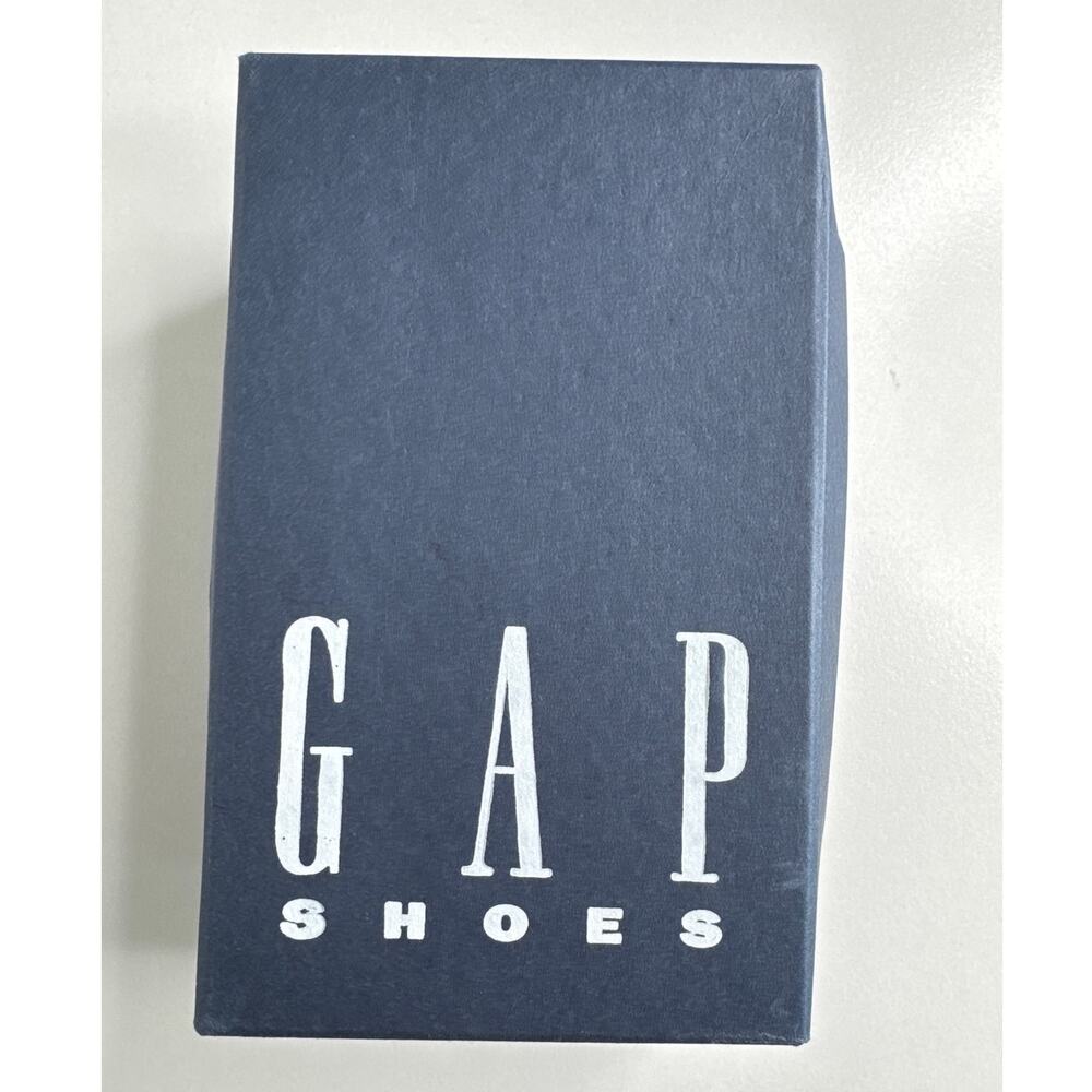 90s GAP Kids White Canvas Sneakers Made USA Size 5 Minimalist Classic - Picture 10 of 12